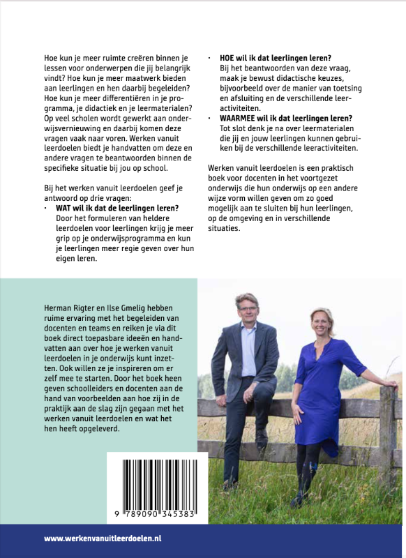 Achterkant van Werken vanuit leerdoelen