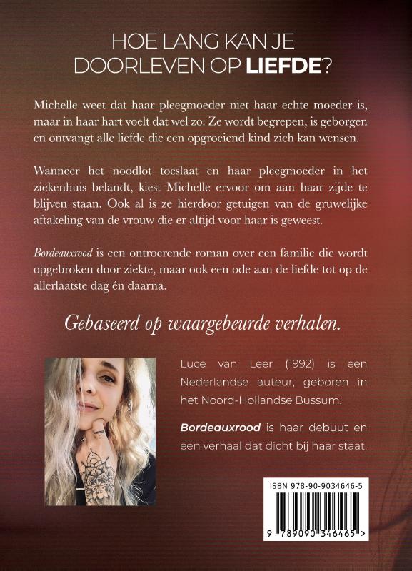 Achterkant van Bordeauxrood