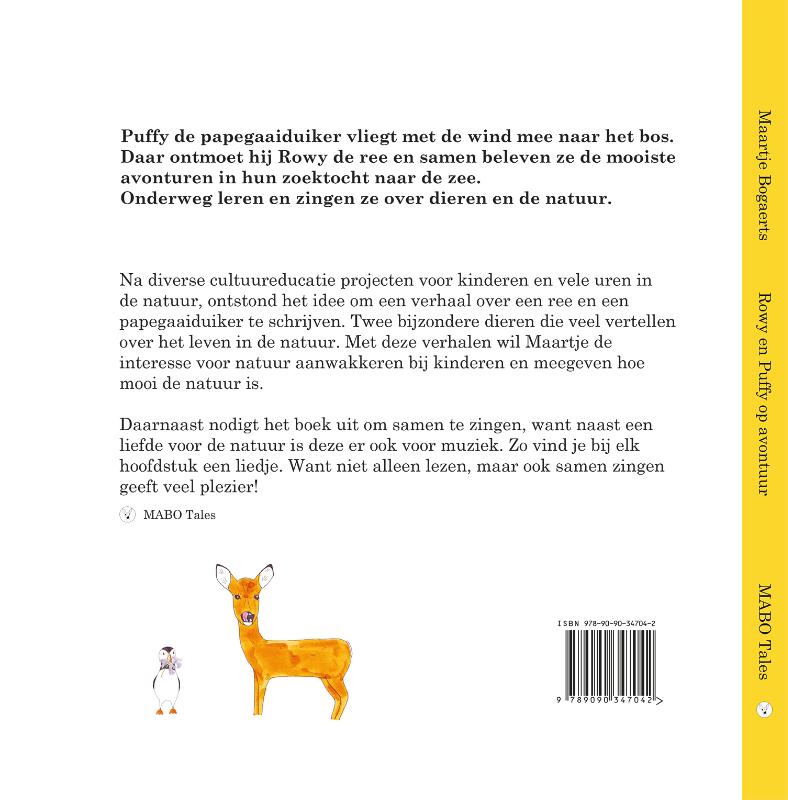 Achterkant van Rowy en Puffy op avontuur