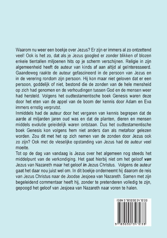 Achterkant van Jezus van Nazareth