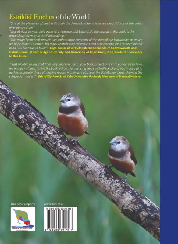 Achterkant van Estrildid Finches of the World