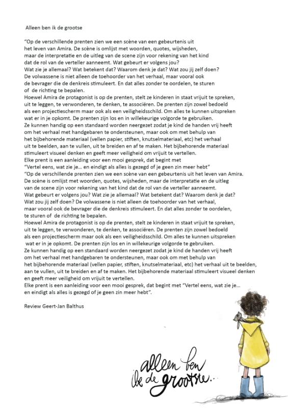 Achterkant van Alleen ben ik de grootste