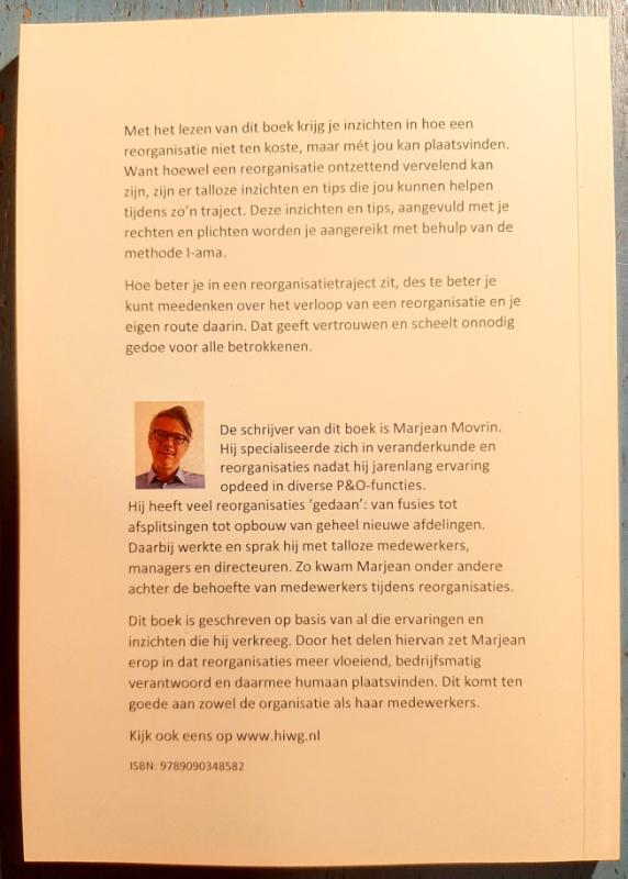 Achterkant van Help! Ik word gereorganiseerd