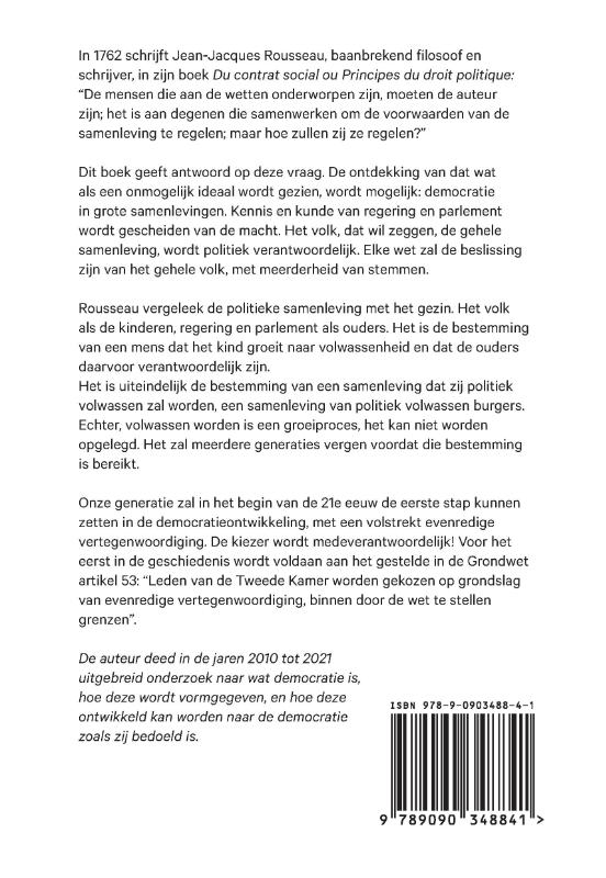 Achterkant van Democratieontwikkeling