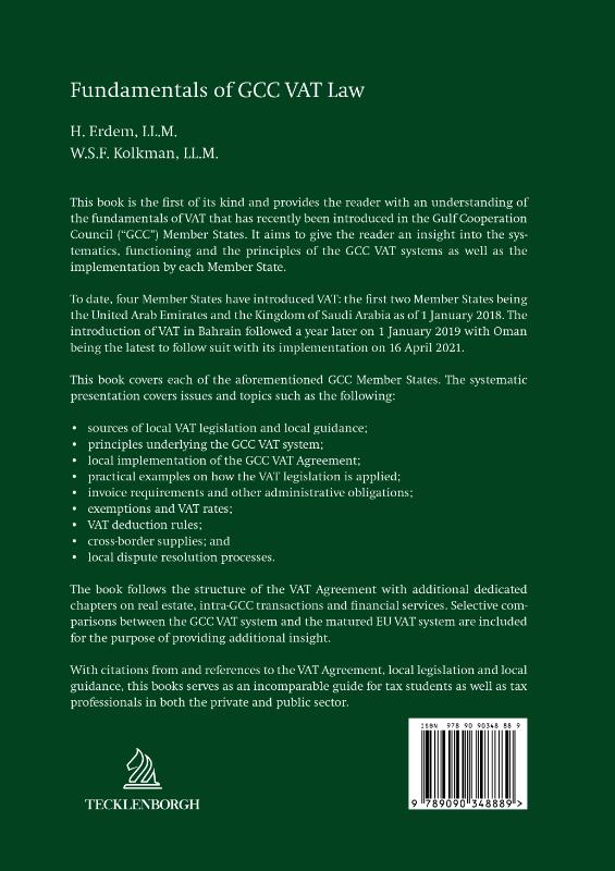 Achterkant van Fundamentals of GCC VAT Law