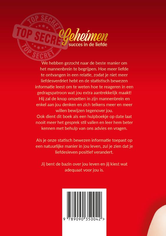 Achterkant van Geheimen succes in de liefde