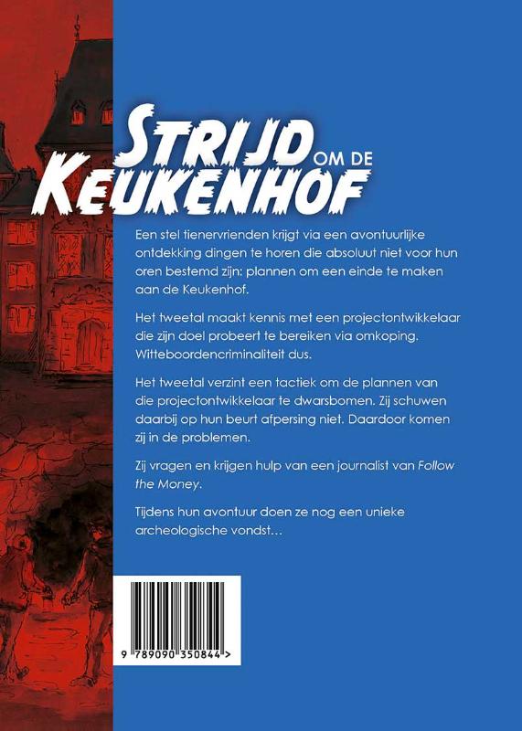 Achterkant van Strijd om de Keukenhof