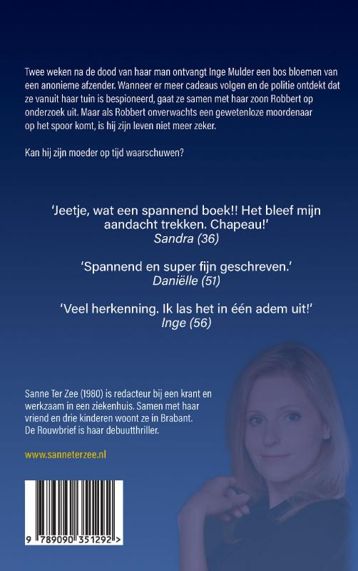 Achterkant van De Rouwbrief