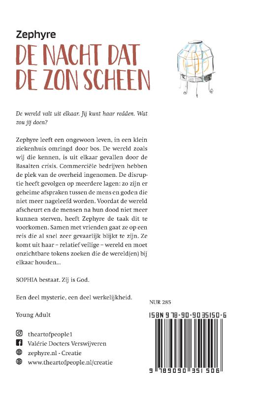 Achterkant van De nacht dat de zon scheen