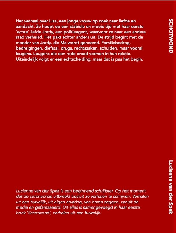 Achterkant van Schotwond