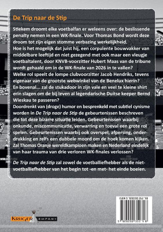 Achterkant van De Trip naar de Stip