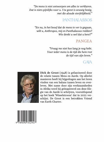 Achterkant van Elegie van de Aarde