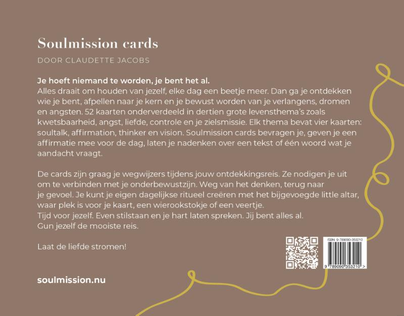 Achterkant van Soulmission Cards