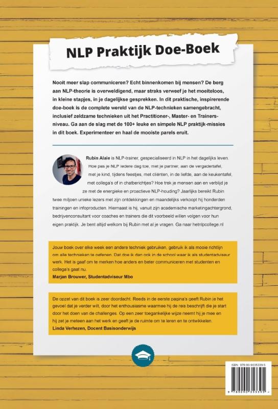 Achterkant van NLP Praktijk Doe-Boek