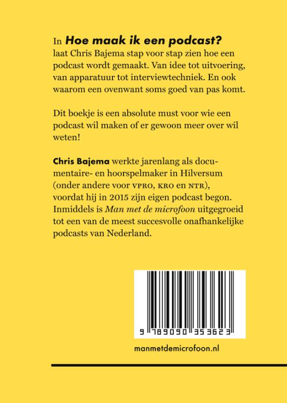 Achterkant van Hoe maak ik een podcast?