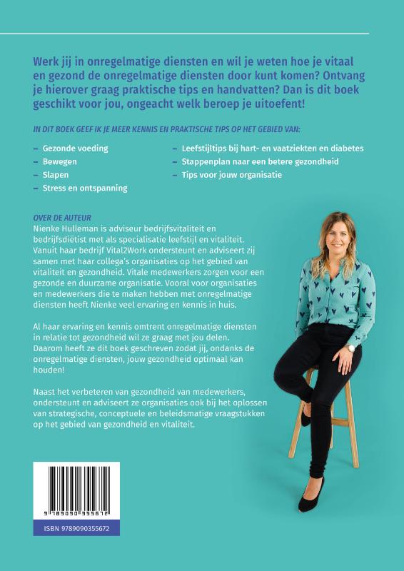 Achterkant van 24/7 Vitaal werken met onregelmatige diensten