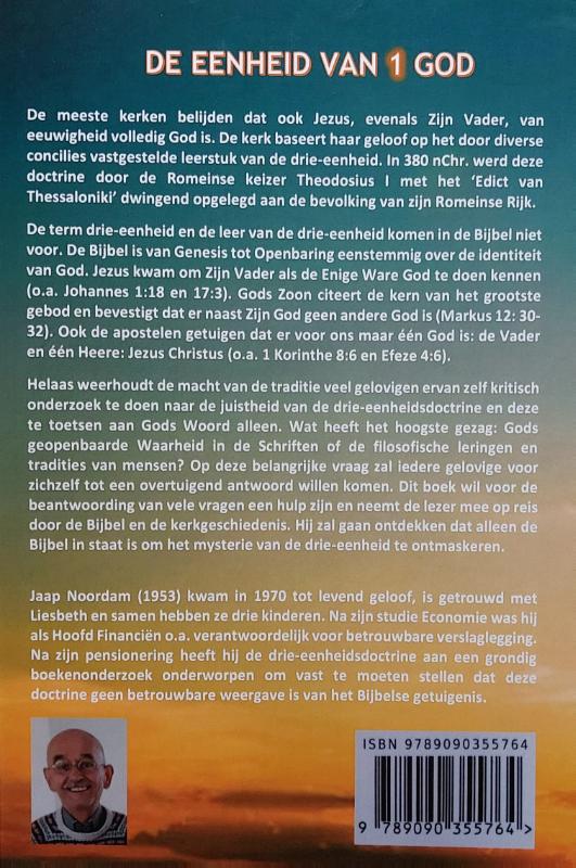 Achterkant van De Eenheid van 1 God