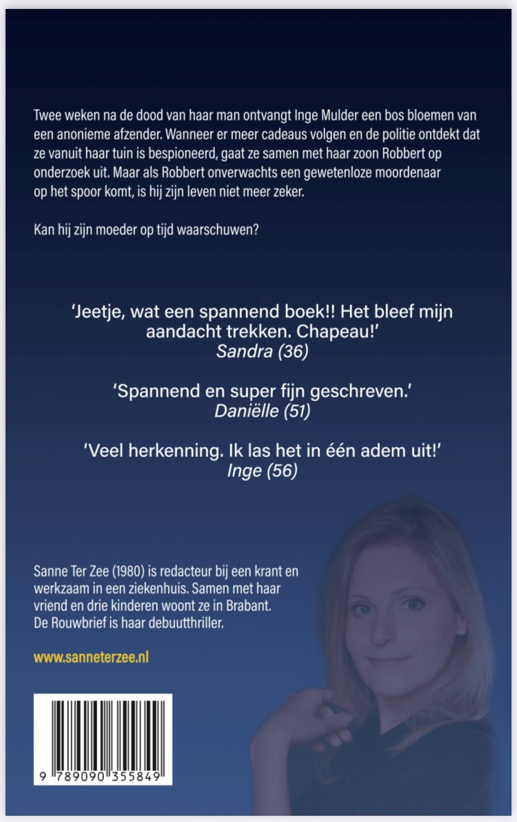 Achterkant van De Rouwbrief