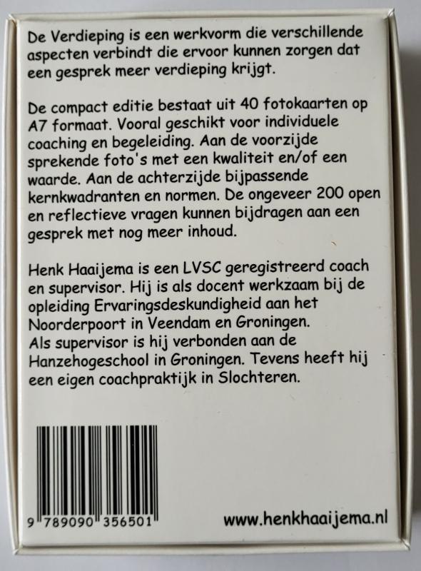 Achterkant van De Verdieping Compact editie