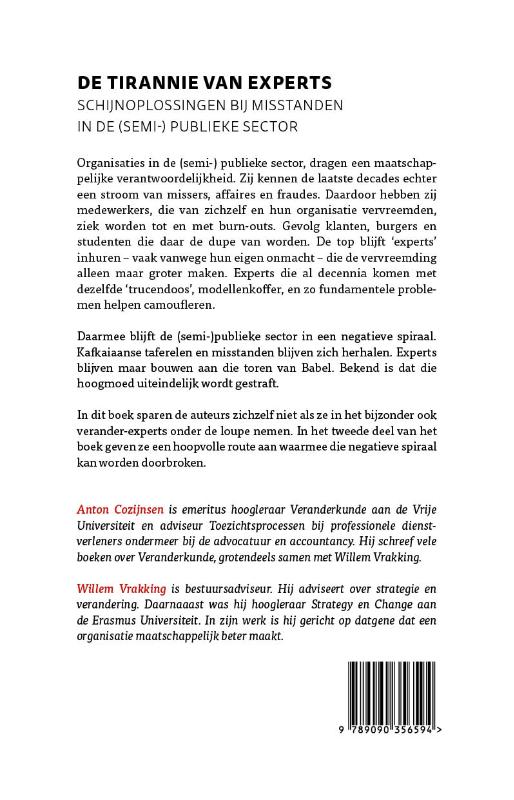 Achterkant van De Tirannie van Experts