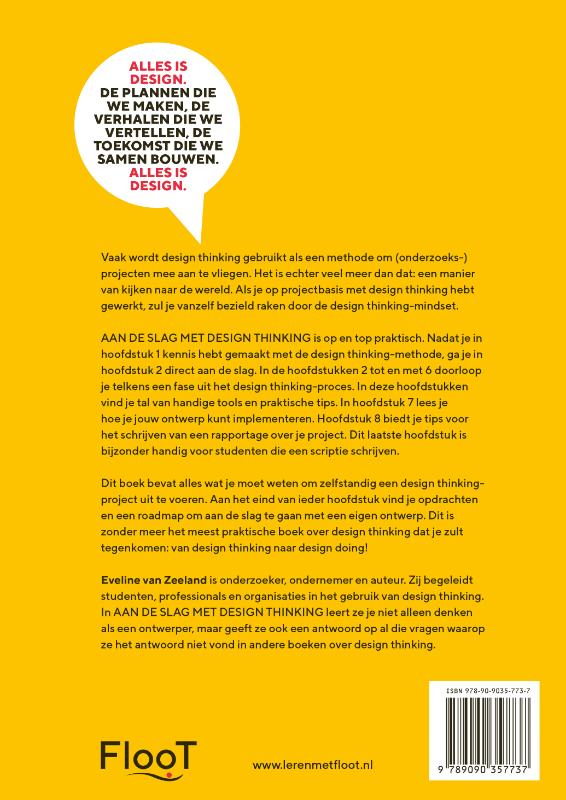 Achterkant van Aan de slag met design thinking