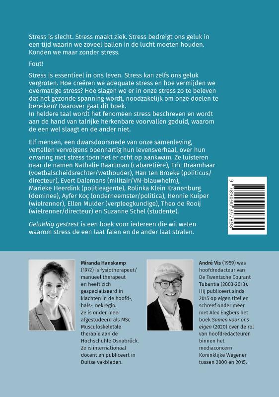 Achterkant van Gelukkig gestrest