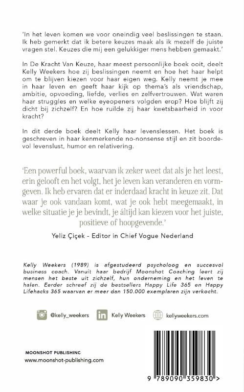 Achterkant van De Kracht van keuze