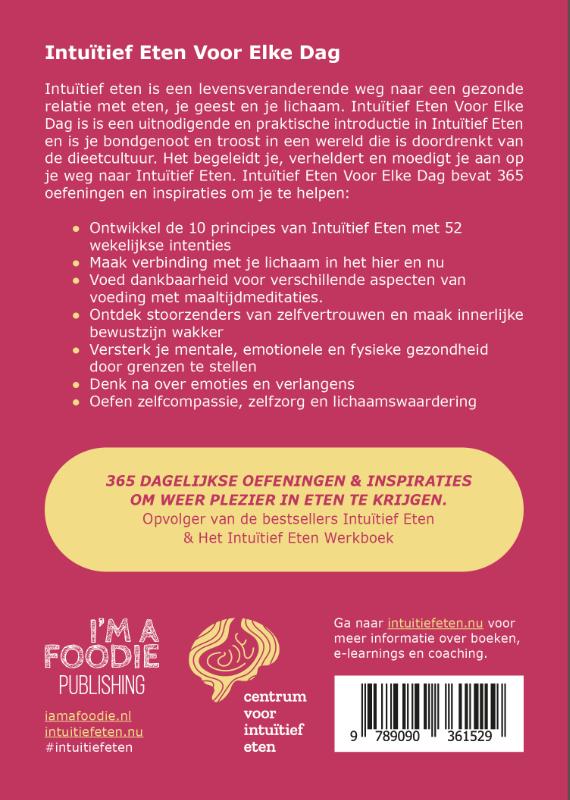 Achterkant van Intuïtief eten voor elke dag