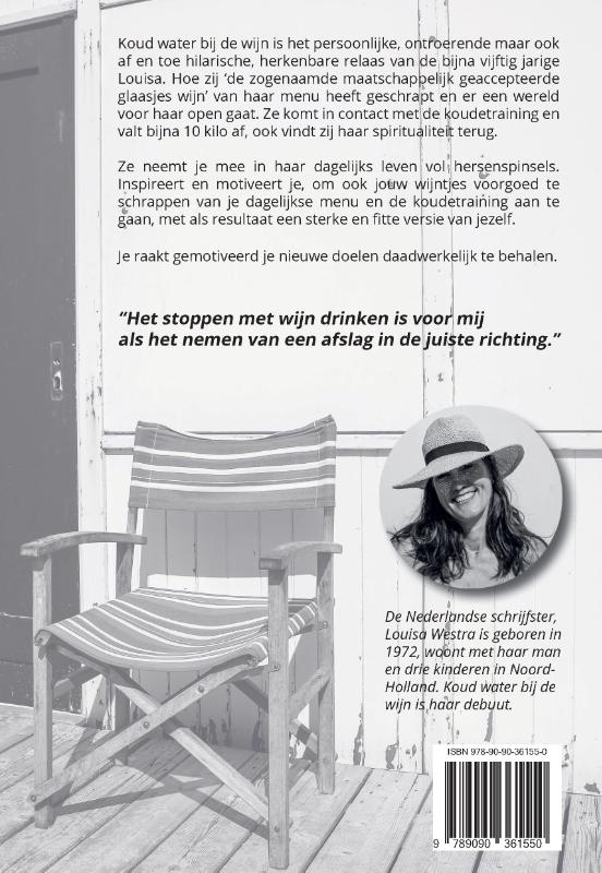 Achterkant van Koud water bij de wijn