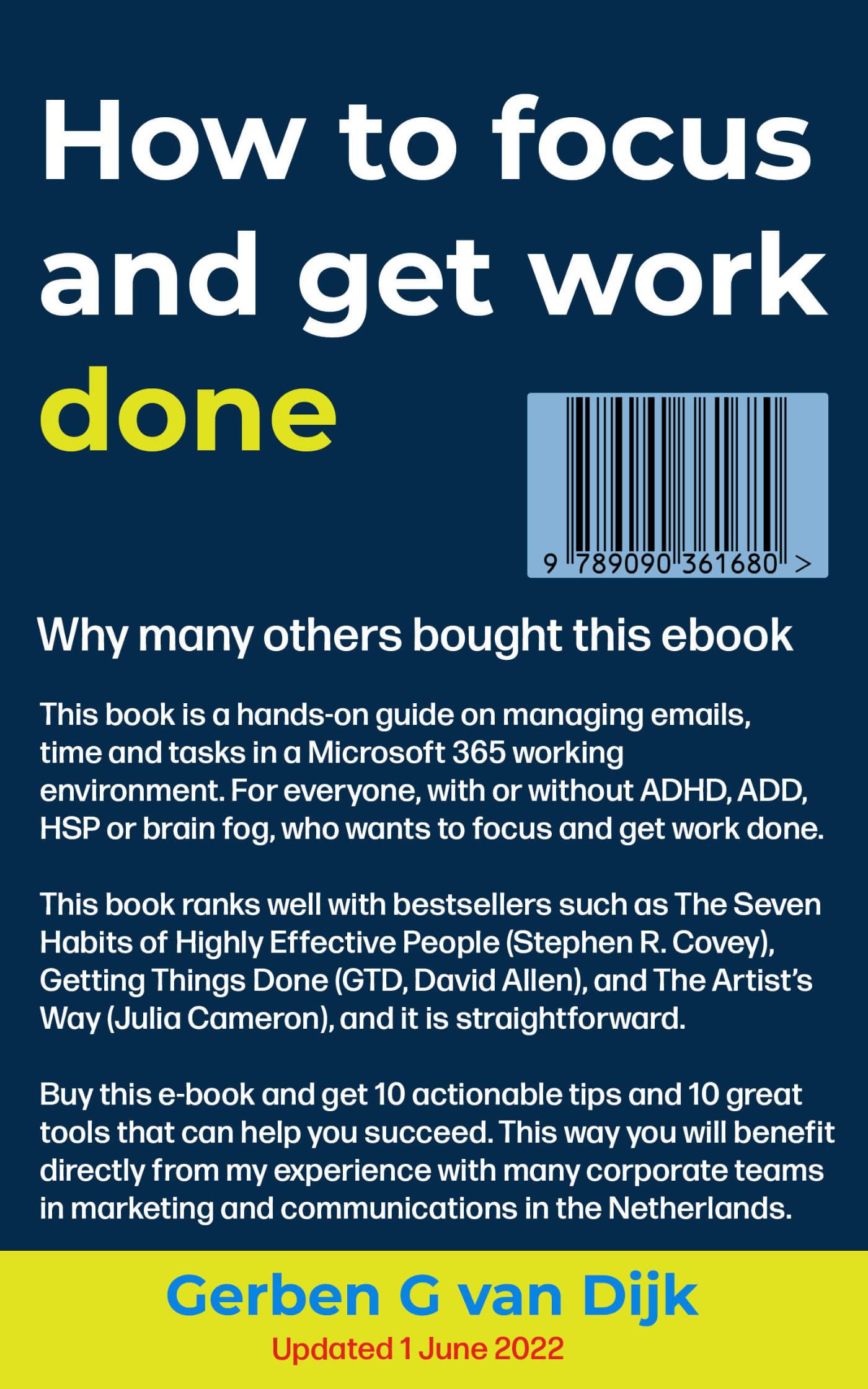 Achterkant van How to focus and get work done