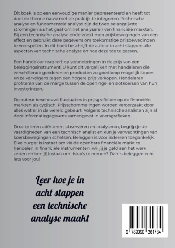 Achterkant van De technisch analist in de wereld van beleggen