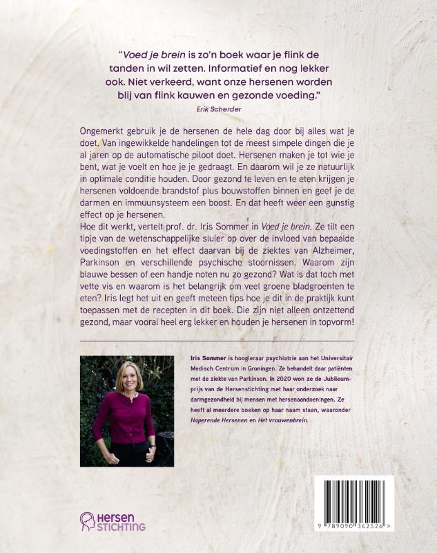 Achterkant van Voed je brein