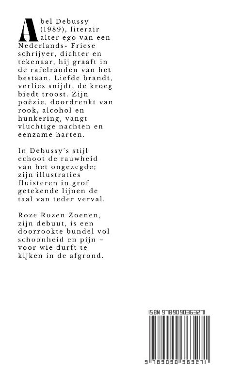 Achterkant van Roze Rozen Zoenen