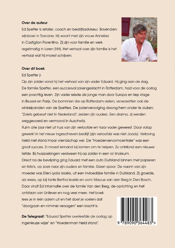 Achterkant van Het verhaal van Eduard- Spetter