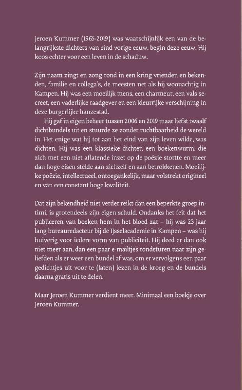 Achterkant van Ik word niet bien