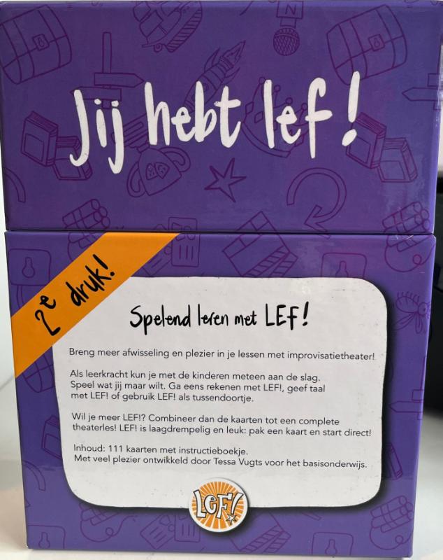 Achterkant van Lef!