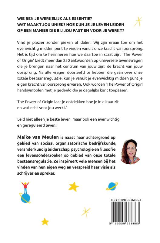 Achterkant van The Power of Origin