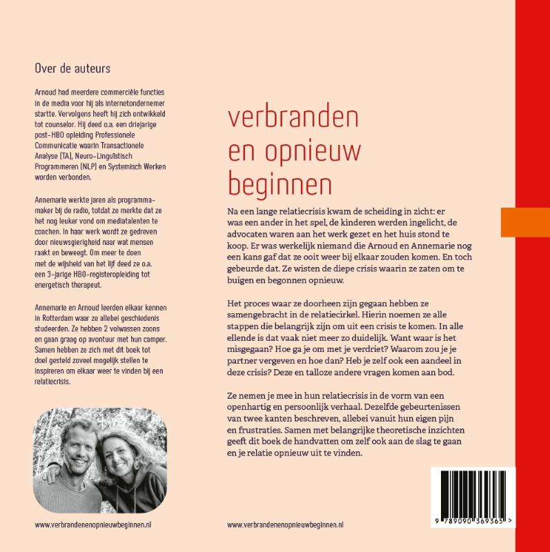 Achterkant van Verbranden en opnieuw beginnen