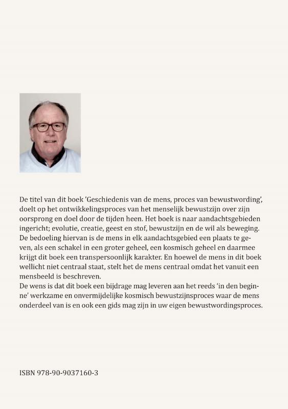 Achterkant van Geschiedenis van de mens