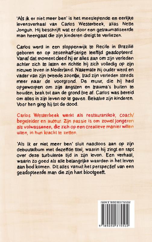 Achterkant van Als ik er niet meer ben
