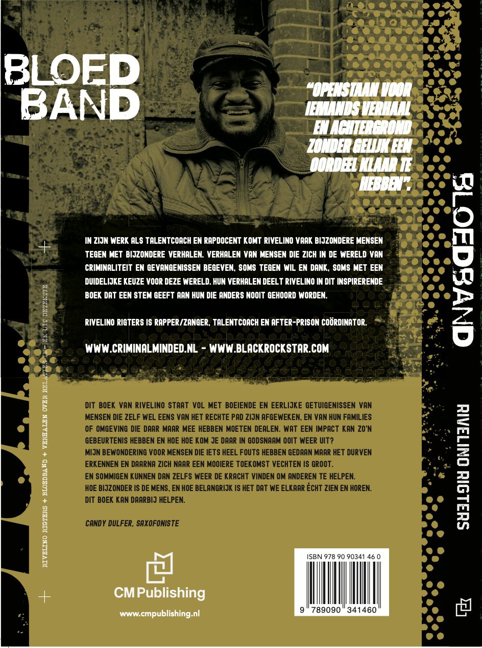 Achterkant van Bloedband (Audioboek)
