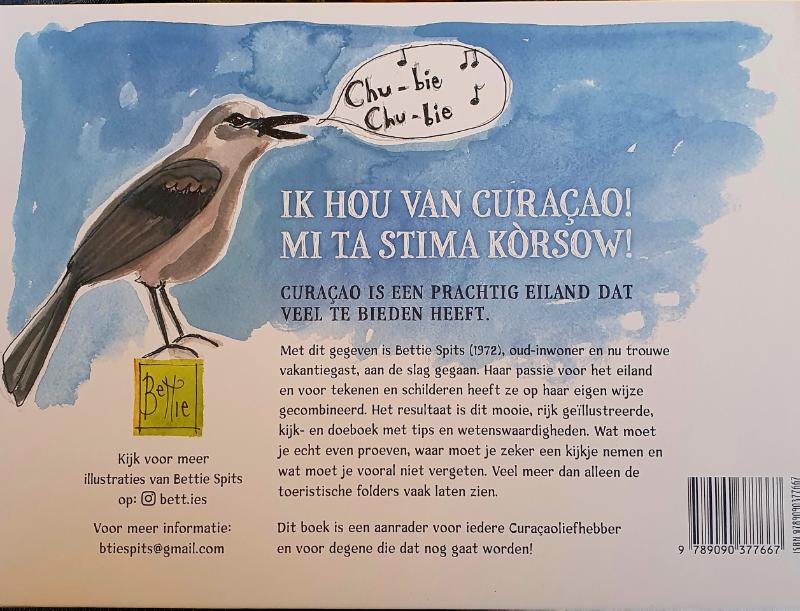 Achterkant van Ik hou van Curaçao!