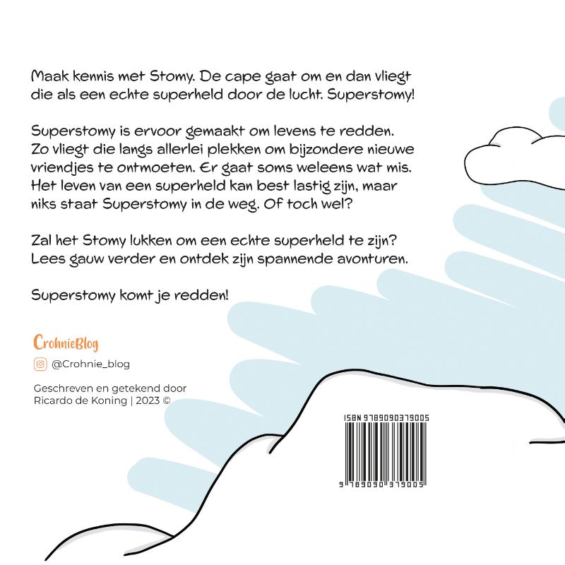 Achterkant van Superstomy
