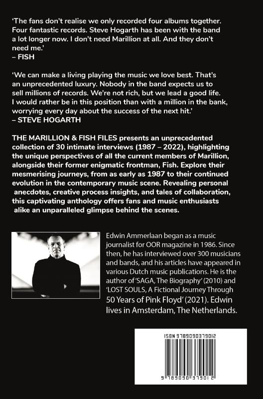 Achterkant van The Marillion & Fish Files