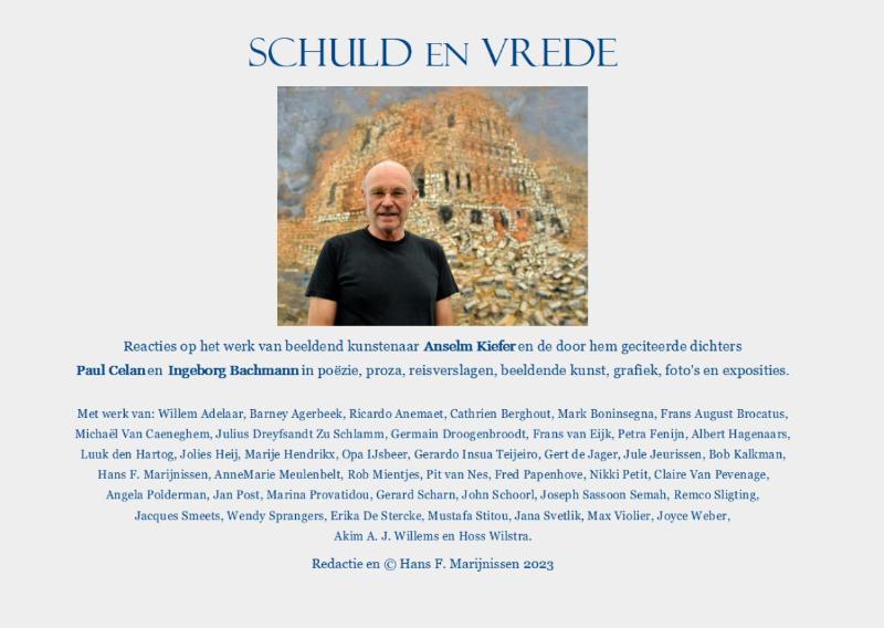 Achterkant van Schuld en vrede