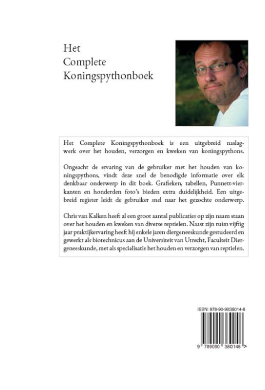 Achterkant van Het complete koningspythonboek