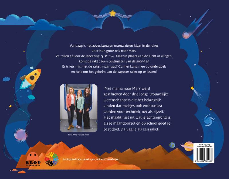 Achterkant van Met Mama naar Mars