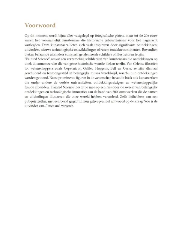 Achterkant van Painted Science