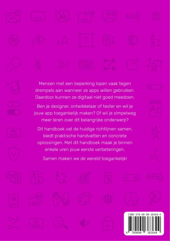Achterkant van Appt handboek toegankelijkheid