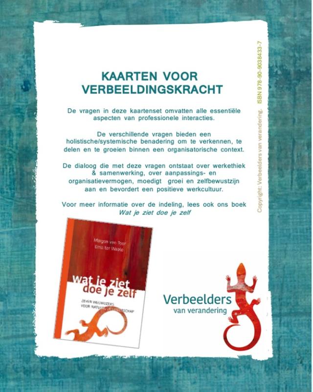 Achterkant van kaarten voor verbeeldingskracht
